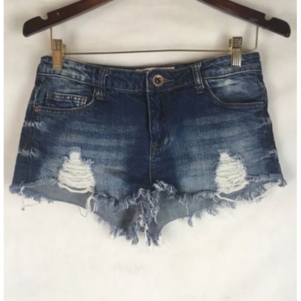 Cotton on DESTROYED DISTRESSED JEAN SHORTS
